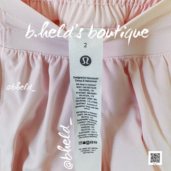 lululemon Hotty Hot Low-Rise Lined Short 2.5" Strawberry Milkshake Sz 2 New NWT - Picture 7 of 15